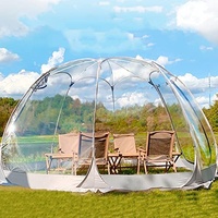 Premium Bubble Zelt Pop-Up-Pavillon – großes Gewächshaus Wetter Pod für 5–7 Personen, ideal für Partys & Camping – sofortiger Unterschlupf & Terrassenüberdachung