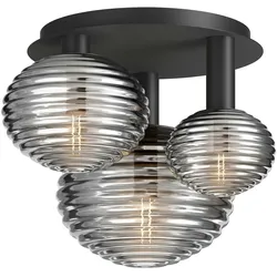 Maytoni Moderne Deckenleuchte Reels, Schwarz, E14, 3x40W, IP20, Maße 385 x 460 x 535 mm – Stilvolle Innenbeleuchtung für Wohn- und Esszimmer