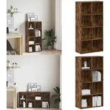 Vidaxl - Bücherregal/sideboard Räuchereiche 66×30×130 Cm Holzwerkstoff - Buche Regal - Bücherstand - Holzmöbel - Regal - Sideboard - Home & Living