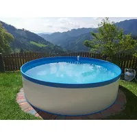 SUMMER FUN "Acapulco", weiß, H:90cm Ø:450cm, Schwimmbecken, ØxH: 450x90