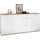 MID.YOU Sideboard 180 x 86 x 38 cm Weiß / Eiche Artisan