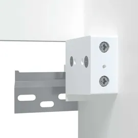 vidaXL Badschrank mit Spiegel 2-tlg. Weiß