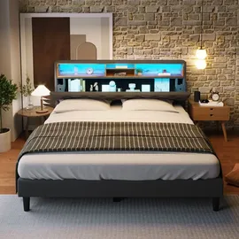 Merax Flieks 140 x 200 cm Grau