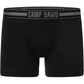 Camp David Boxershorts 2er Pack Schwarz