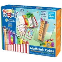 Learning Resources MathLink-Steckwürfel Numberblocks Aktivitätsset 11-20, 30 Numberblocks-Aktivitäten mit Bezug auf die Fernsehfolgen, 155 Numberblocks MathLink-Steckwürfel und mehr, ab 3 Jahren