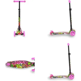 Byox Kinderroller Scooter Rapture aus Alu, Wassertransferdruck, PU Leuchträder