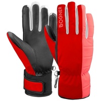 Bogner Handschuh Handschuhe Rot, Schwarz