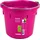 Kerbl Futter- und Wassereimer FlatBack, pink, 20l, Kunststoff, 1 Fressplatz, extrem robust, mit Füllskala