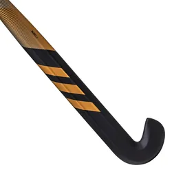 Damen/Herren Feldhockeyschläger für Fortgeschrittene Low Bow 30 % Carbon - Ruzo.6 gold/schwarz 36,5