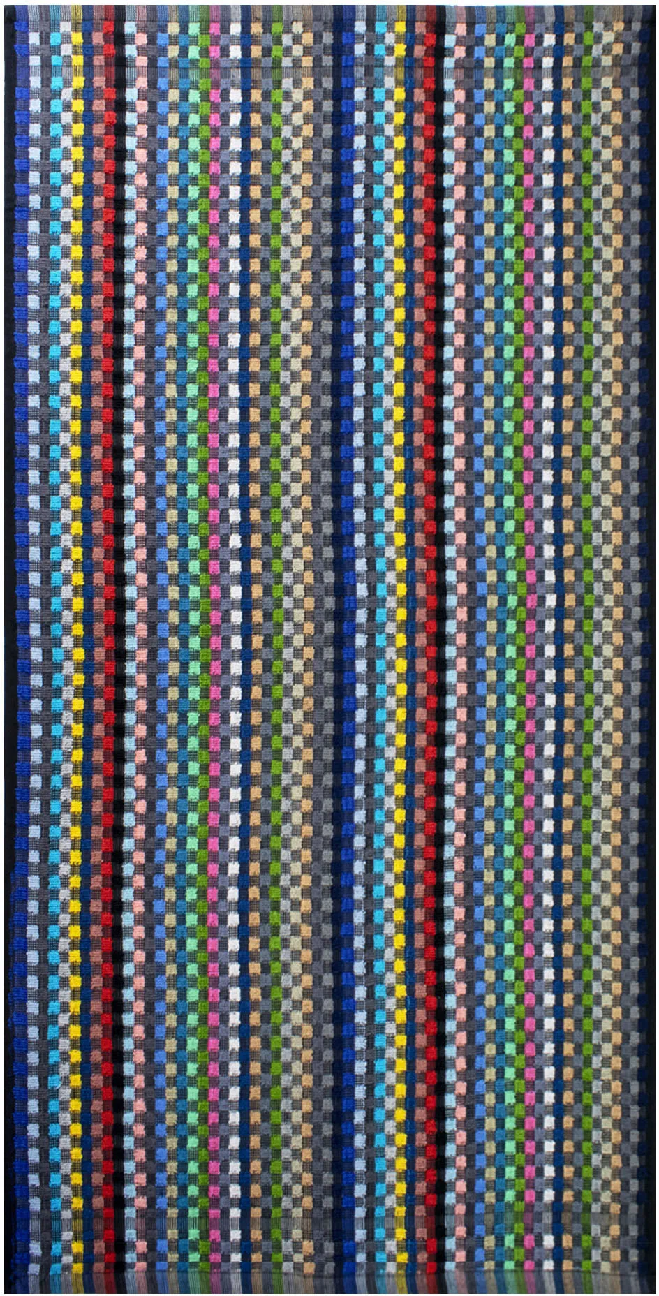 Delindo Lifestyle Handtuch »Frottier Grubentuch, 50x90 cm«, (5 St.), Multicolor kariert aus Baumwolle Delindo Lifestyle multicolor