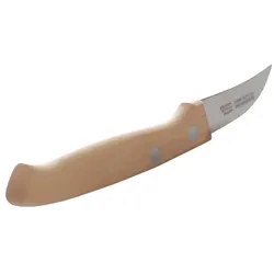 HENDI Schälmesser mit Holzgriff, gebogenes Modell