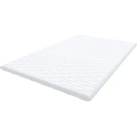 Fdm Topper Matratzenauflage mit KOKOS 180 x 200 cm weiß