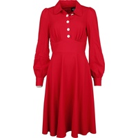 Hell Bunny - Rockabilly Kleid knielang - Mia Midi Dress - XS bis 4XL - für Damen - Größe XL - rot - XL