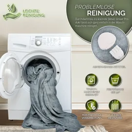 sinnlein Heizdecke mit Abschaltautomatik 180 x 130 cm Hellgrau