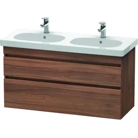 Duravit DuraStyle Waschtischunterschrank 2 Schubkästen, wandhängend 6486, - 61 × 45,3 cm, Nussbaum Natur Dekor