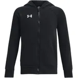 Under Armour Rival Fleece Kapuzenjacke Jungen 001 black/white M 137-149 cm