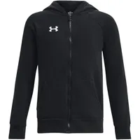 Under Armour Rival Fleece Kapuzenjacke Jungen 001 black/white M 137-149 cm