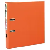 Exacompta 53144E 10x Premium-Ordner PREM'TOUCH aus PP mit 2 Ringen, Rücken 50mm, 32x30cm für DIN A4 MAXI - Orange