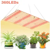 JUBOUEL Pflanzenlampe Wachstumslicht für Zimmerpflanzen Vollspektrum LED Grow Light, für Setzlinge,Innengärtnerei,wasserdichte Pflanzenleuchte Hängend