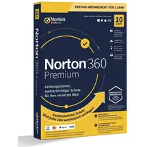 NortonLifeLock Norton 360 Premium 2025 10 Geräte 1 Jahr DE Win Mac Android iOS