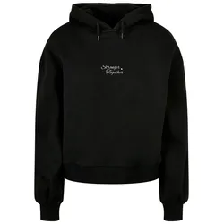 Kapuzenpullover MERCHCODE "Merchcode Damen", Damen, Gr. 5XL, schwarz, 100% Baumwolle, mehrfarbig, casual, oversize, ohne Ausschnitt, Langarm, Pullover