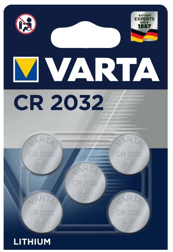Varta Cr2032 3V Batterie Knopfzelle Lithium Batterien 5 St