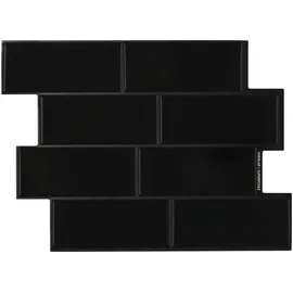 vidaXL U-Bahn-Fliese Schwarz 29 x 21 cm 10 St.
