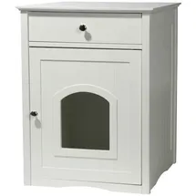 Dobar Mohrle Katzenschrank 52 x 48 x 63 cm Weiß
