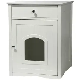 Dobar Mohrle Katzenschrank 52 x 48 x 63 cm Weiß