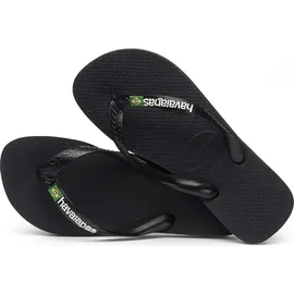 havaianas Brasil Logo Schwarz 39