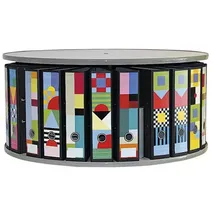 REEF Tisch-Drehsäule grau, 44 cm