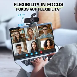 Offgridtec UHD Webcam 4K Grau