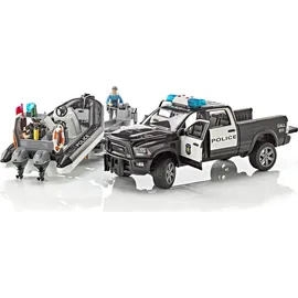 Bruder 02507 - RAM 2500 Polizei Pickup schwarz/weiß 1:16