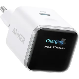 Anker Nano USB-C Schnellladegerät 45W mit Display Weiß