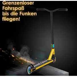 Kesser KESSER® Stunt Scooter X-Limit-Pro 360° Lenkung Funscooter Stuntscooter mit Ständer ABEC 9 Kugellagern, 110 mm PU Räder Kickscooter Tretroller Cityroller Trick Roller für Kinder Erwachsene