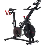 JASPORT Smart Indoor Speedbike S3 | leise Heimtrainer | Magnetbremssystem und kraftvoller Riemen | App mit Video on Demand Trainingskursen | Kinomap & Zwift kompatibel (Black ohne Pulsgurt)