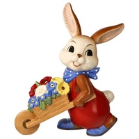 Goebel Osterhase »So schön ist der Frühling«, Sammelfigur, Hasenjunge mit Schubkarre und Blumen bunt