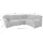 DOMO collection Ecksofa »Papenburg B/T/H: 242/190/84 cm L-Form«, wahlweise mit Bettfunktion, Langer Schenkel links oder rechts blau