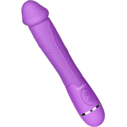 Naturvibrator aus Silikon, 23,5 cm, lila