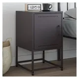 vidaXL Nachttisch Schwarz 36x39x60,5 cm Stahl