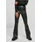 URBAN CLASSICS Synthetic Leather Flared Hosen Black XS