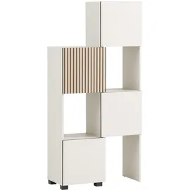 Schildmeyer 701941 Schieberegal Alexa, Holzwerkstoff, Cremebeige