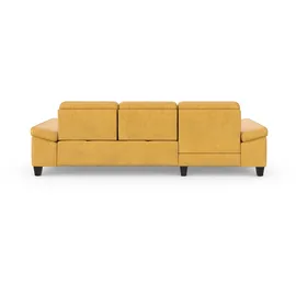 sit&more Ecksofa SIT & MORE "Westham L-Form", gelb (dijon), B:275cm H:88cm T:172cm, 100% Polyester, Sofas, Ecksofa, Recamiere, mit oder ohne Bettfunktion, Bettkasten, Füße wengefarben
