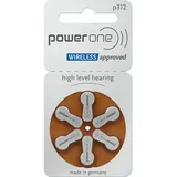 VARTA PowerOne Hörgerätebatterien Hörgerät Knopfzelle Typ 312 PR 41 P312 A