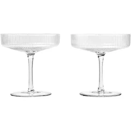 Ferm Living Ripple Champagnerglas 0,3 l 2 St.