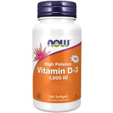 NOW Foods Vitamin-D-3 1000 IU Kapseln 360 St.