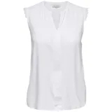 ONLY CARMAKOMA Damen Carmumi Sl Top Shirt, Weiß, 48 EU - 48
