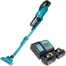 Makita DCL286FST2 Akku Staubsauger Blau inkl. 2 x 5,0 Ah Akku + Ladegerät