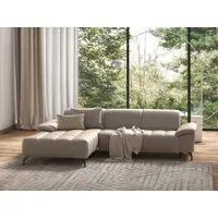 Ecksofa SIT & MORE "Cool L-Form", grau (elephant), B:290cm H:79cm T:185cm, Sofas, wahlweise mit Kopfteilverstellung und Vorziehsitz, motorisch