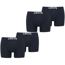 Levis Herren Boxershort Men Solid Basic Boxer Rot Weiss Blau Grau Schwarz - 4er 6er 8er Multipack in S 6X Blau 6er Pack